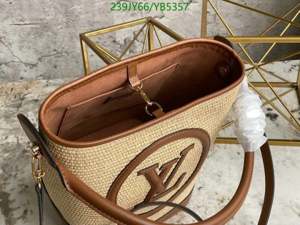 Louis Vuitton 1:1 Mirror Replica Logo Straw Bag  YB53575678432