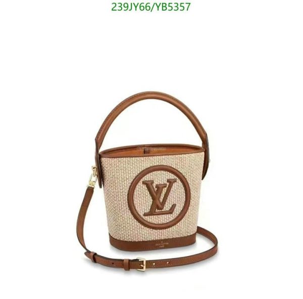 Louis Vuitton 1:1 Mirror Replica Logo Straw Bag  YB53575678432