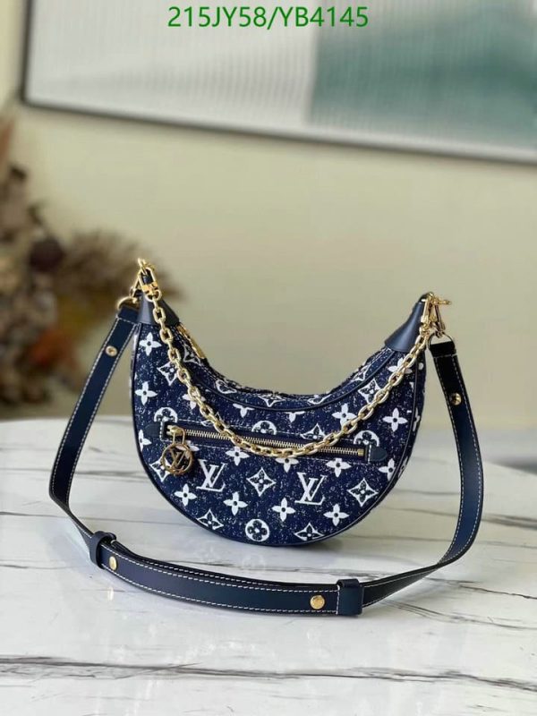 Louis Vuitton 1:1 Mirror Replica Loop Bag – Denim YB41452165438