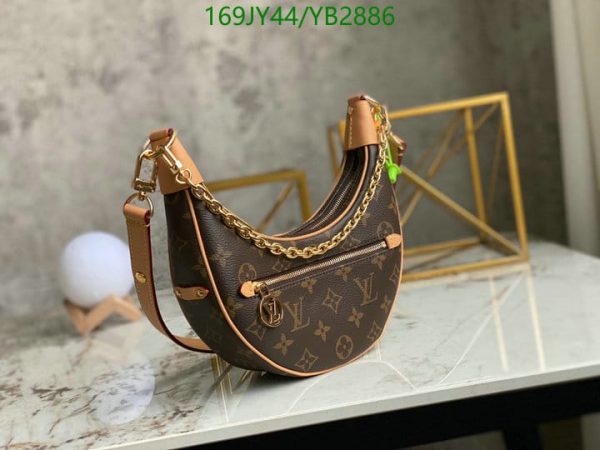 Louis Vuitton 1:1 Mirror Replica Loop Chain Hobo Crossbody Croissant Bag YB28861245896