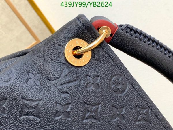 Louis Vuitton 1:1 Mirror Replica Marelle Vintage Silk Satchel In Black YB26249165437