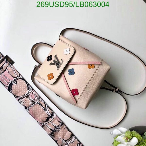 Louis Vuitton 1:1 Mirror Replica Mechanical Flowers Lockme Mini Backpack LB06300412589