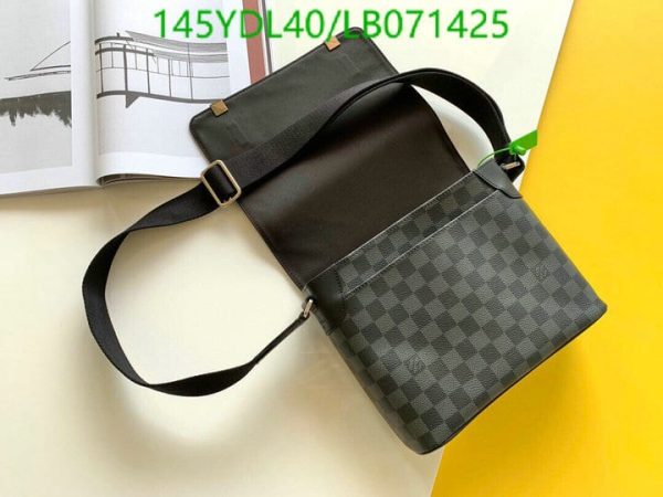 Louis Vuitton 1:1 Mirror Replica Men’s Shoulder Bag Damier Graphite LB07142521573