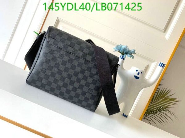 Louis Vuitton 1:1 Mirror Replica Men’s Shoulder Bag Damier Graphite LB07142521573