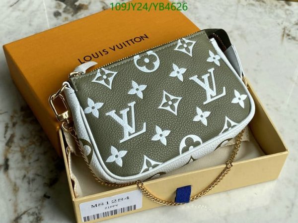 Louis Vuitton 1:1 Mirror Replica Mini pochette accessoires green/beige Multiple colors YB46269312456