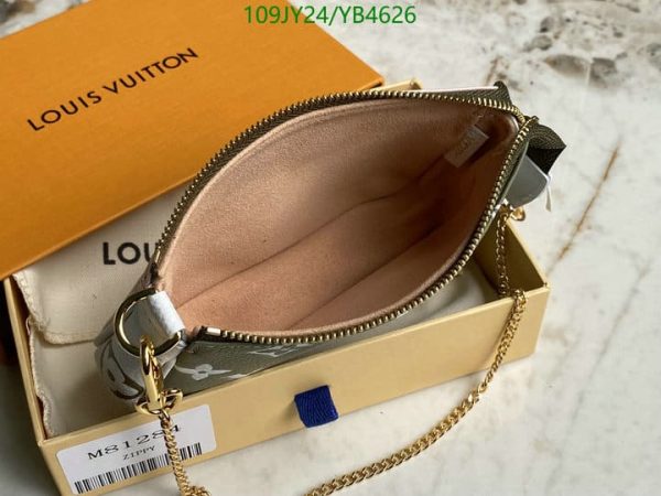 Louis Vuitton 1:1 Mirror Replica Mini pochette accessoires green/beige Multiple colors YB46269312456