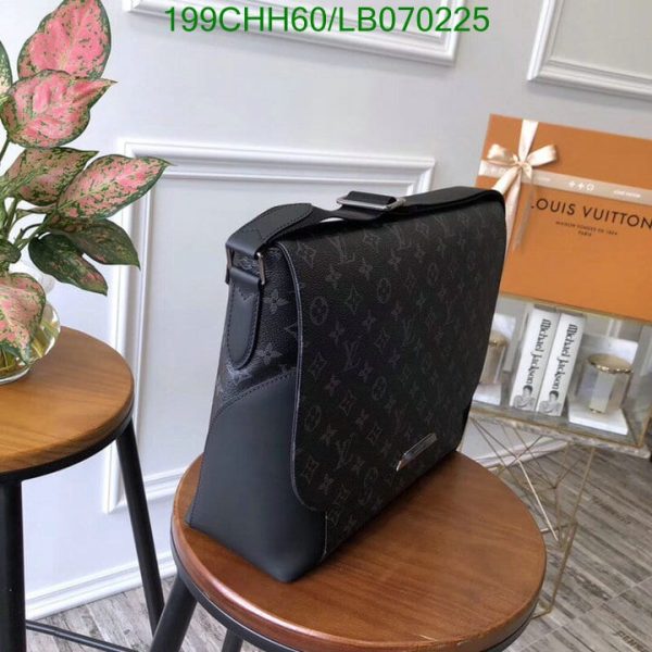 Louis Vuitton 1:1 Mirror Replica Monogram Eclipse Messenger MM Shoulder Bag LB07022578965