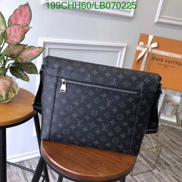 Louis Vuitton 1:1 Mirror Replica Monogram Eclipse Messenger MM Shoulder Bag LB07022578965