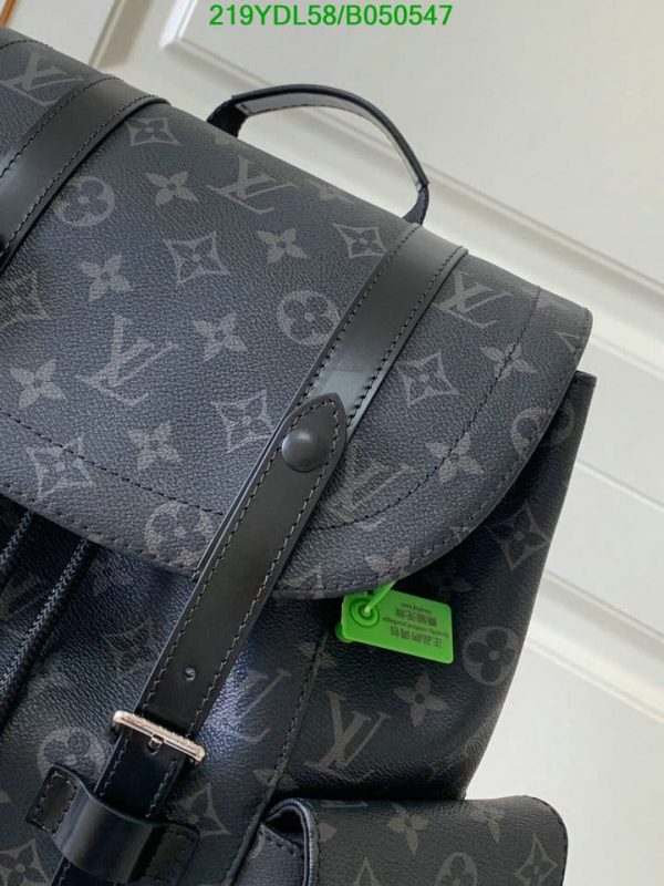 Louis Vuitton 1:1 Mirror Replica Monogram Eclipse Reverse Christopher Backpack B050547294123