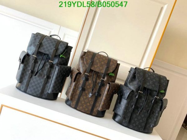 Louis Vuitton 1:1 Mirror Replica Monogram Eclipse Reverse Christopher Backpack B050547294123