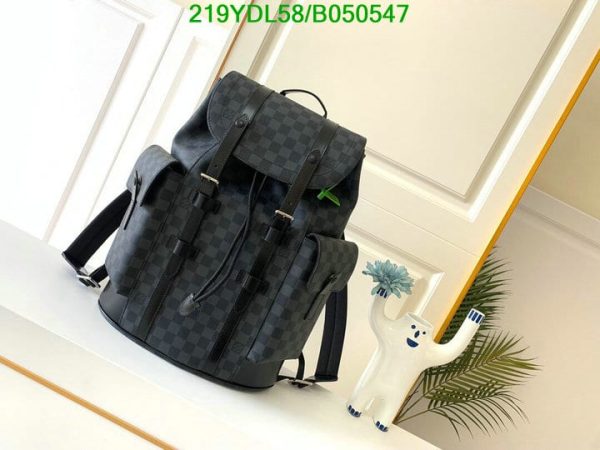 Louis Vuitton 1:1 Mirror Replica Monogram Eclipse Reverse Christopher Backpack B050547294123