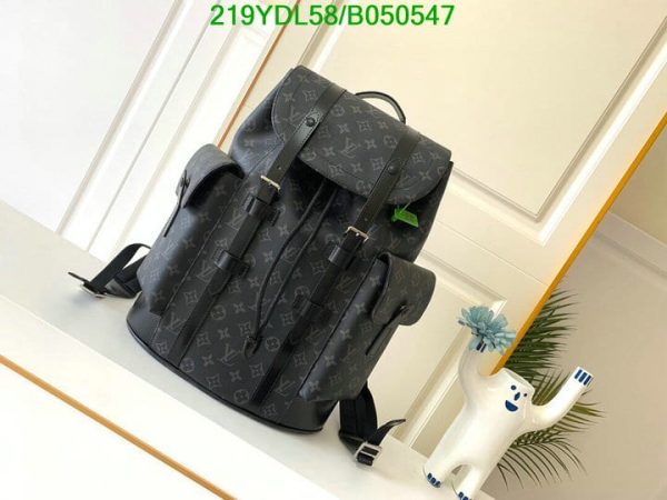 Louis Vuitton 1:1 Mirror Replica Monogram Eclipse Reverse Christopher Backpack B050547294123