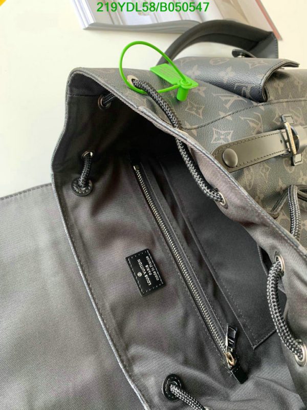 Louis Vuitton 1:1 Mirror Replica Monogram Eclipse Reverse Christopher Backpack B050547294123