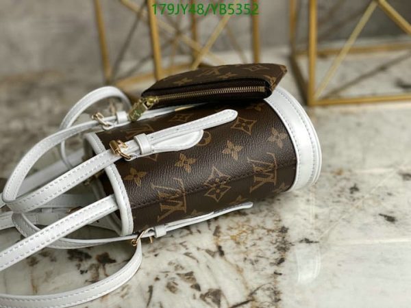 Louis Vuitton 1:1 Mirror Replica Monogram Nano Match Bucket Bag White YB53525467893