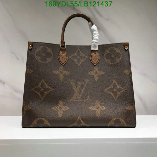 Louis Vuitton 1:1 Mirror Replica Monogram Reverse Giant On The go GM Tote Bag  LB12143767543