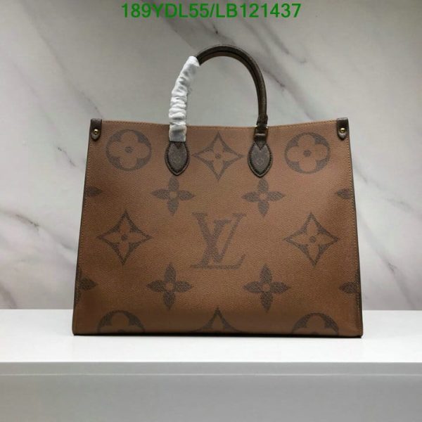 Louis Vuitton 1:1 Mirror Replica Monogram Reverse Giant On The go GM Tote Bag  LB12143767543