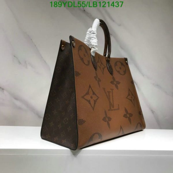 Louis Vuitton 1:1 Mirror Replica Monogram Reverse Giant On The go GM Tote Bag  LB12143767543