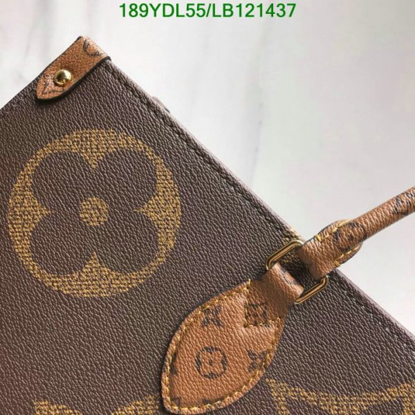 Louis Vuitton 1:1 Mirror Replica Monogram Reverse Giant On The go GM Tote Bag  LB12143767543