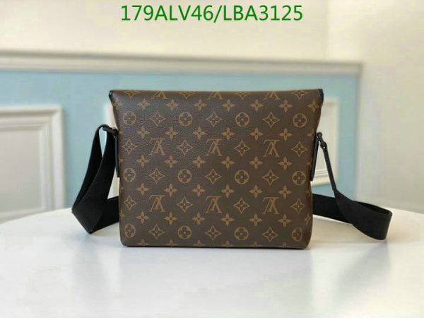 Louis Vuitton 1:1 Mirror Replica Monogram-macassar Drake Shoulder Bag  LBA3125765439