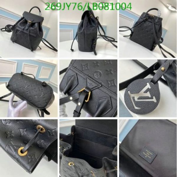 Louis Vuitton 1:1 Mirror Replica Montsouris PM Backpack LB08100412458