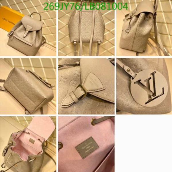 Louis Vuitton 1:1 Mirror Replica Montsouris PM Backpack LB08100412458