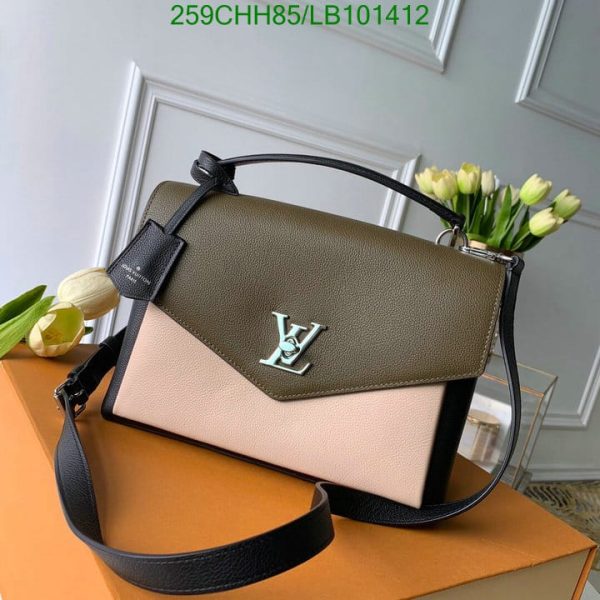 Louis Vuitton 1:1 Mirror Replica MyLockMe Laurier Toffee Latte Black LB10141231231