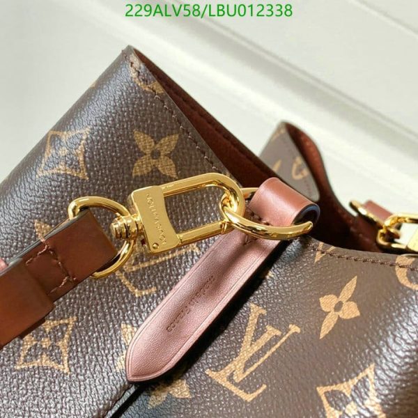 Louis Vuitton 1:1 Mirror Replica NEONOE Handbag Monogram Canvas MM Poppy LBU0123383124