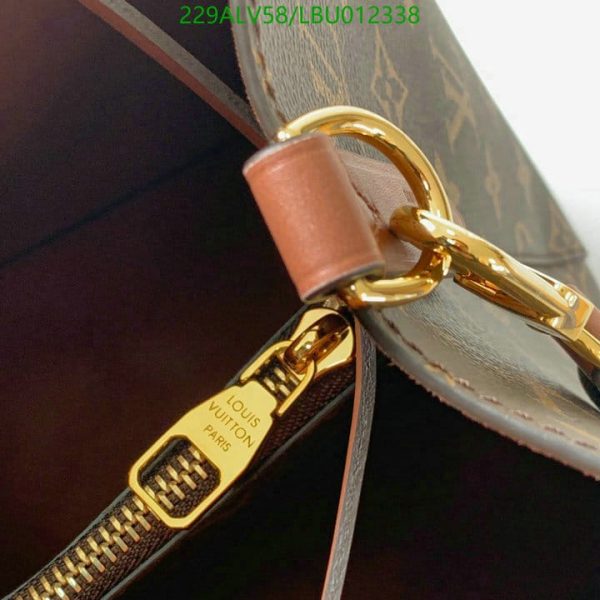 Louis Vuitton 1:1 Mirror Replica NEONOE Handbag Monogram Canvas MM Poppy LBU0123383124