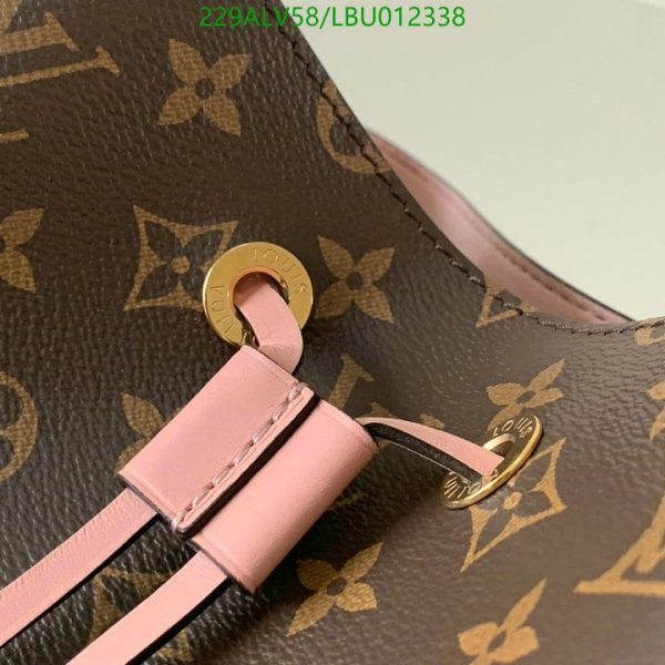 Louis Vuitton 1:1 Mirror Replica NEONOE Handbag Monogram Canvas MM Poppy LBU0123383124