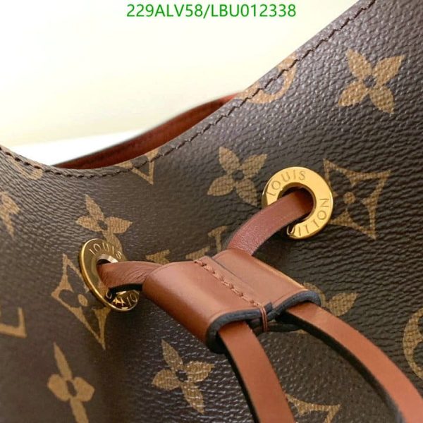 Louis Vuitton 1:1 Mirror Replica NEONOE Handbag Monogram Canvas MM Poppy LBU0123383124