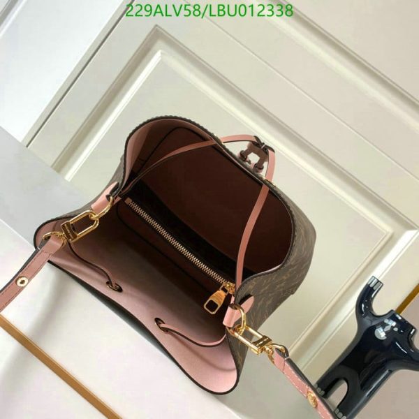 Louis Vuitton 1:1 Mirror Replica NEONOE Handbag Monogram Canvas MM Poppy LBU0123383124