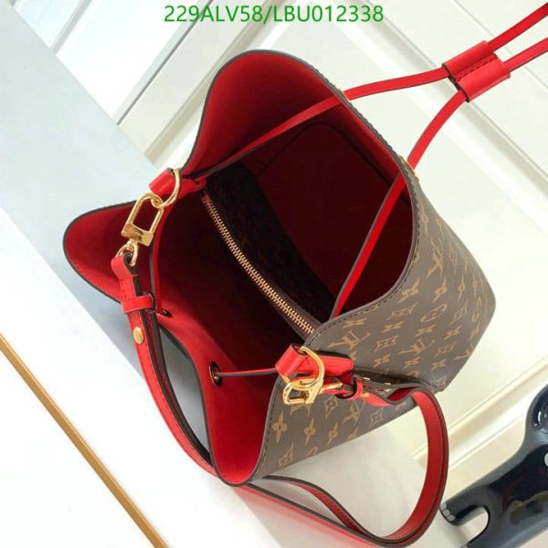 Louis Vuitton 1:1 Mirror Replica NEONOE Handbag Monogram Canvas MM Poppy LBU0123383124