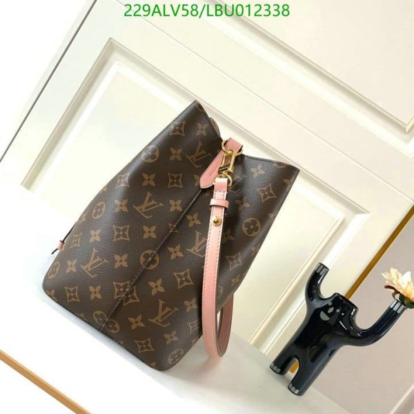 Louis Vuitton 1:1 Mirror Replica NEONOE Handbag Monogram Canvas MM Poppy LBU0123383124