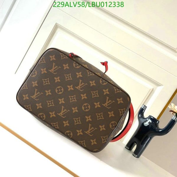 Louis Vuitton 1:1 Mirror Replica NEONOE Handbag Monogram Canvas MM Poppy LBU0123383124