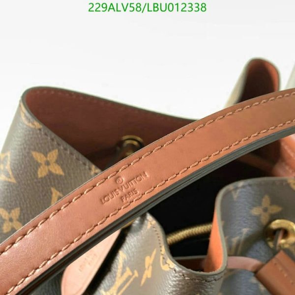 Louis Vuitton 1:1 Mirror Replica NEONOE Handbag Monogram Canvas MM Poppy LBU0123383124