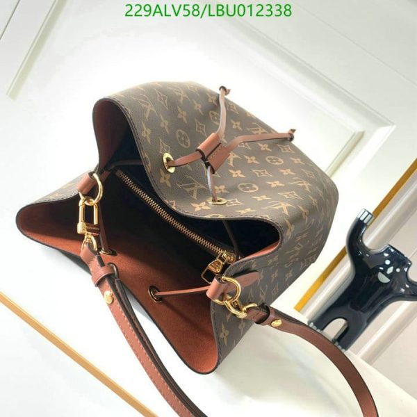 Louis Vuitton 1:1 Mirror Replica NEONOE Handbag Monogram Canvas MM Poppy LBU0123383124