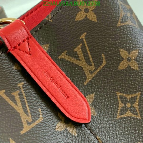 Louis Vuitton 1:1 Mirror Replica NEONOE Handbag Monogram Canvas MM Poppy LBU0123383124