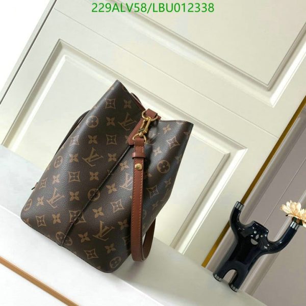 Louis Vuitton 1:1 Mirror Replica NEONOE Handbag Monogram Canvas MM Poppy LBU0123383124