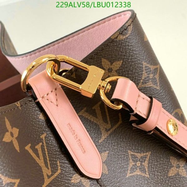 Louis Vuitton 1:1 Mirror Replica NEONOE Handbag Monogram Canvas MM Poppy LBU0123383124