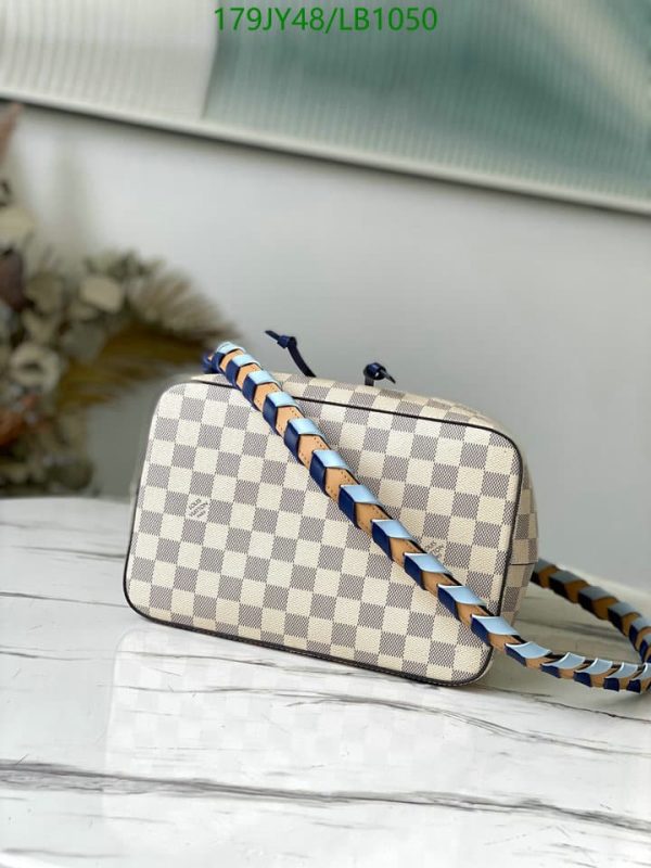 Louis Vuitton 1:1 Mirror Replica NeoNoe Handbag Damier with Braided Detail MM  LB10506754321