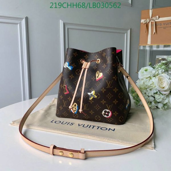 Louis Vuitton 1:1 Mirror Replica NeoNoe Handbag Love Lock Monogram Canvas LB03056298965