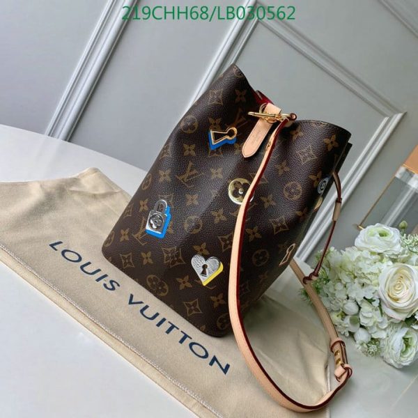 Louis Vuitton 1:1 Mirror Replica NeoNoe Handbag Love Lock Monogram Canvas LB03056298965