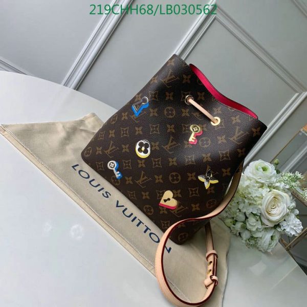 Louis Vuitton 1:1 Mirror Replica NeoNoe Handbag Love Lock Monogram Canvas LB03056298965