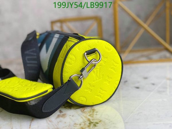 Louis Vuitton 1:1 Mirror Replica Neon Yellow Outdoor Taigarama Handbag LB99175123456