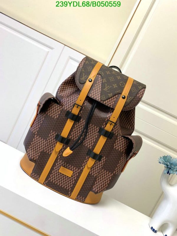 Louis Vuitton 1:1 Mirror Replica Nigo Christopher Backpack B0505599675432