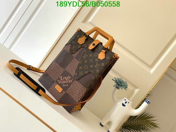 Louis Vuitton 1:1 Mirror Replica Nigo Tote Giant Damier and Monogram Canvas Mini  B050558312567