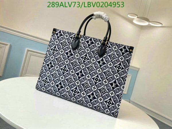 Louis Vuitton 1:1 Mirror Replica OnTheGo Jacquard Tote Bag LBV0204953226