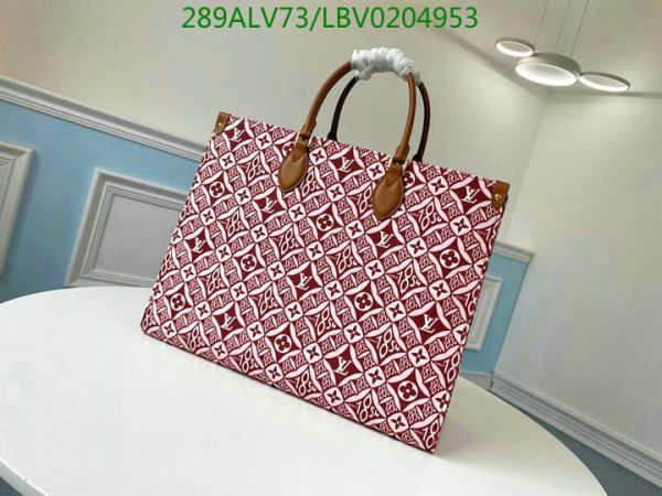 Louis Vuitton 1:1 Mirror Replica OnTheGo Jacquard Tote Bag LBV0204953226