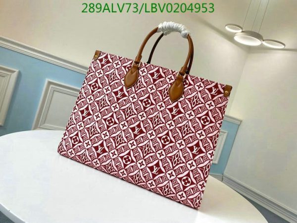 Louis Vuitton 1:1 Mirror Replica OnTheGo Jacquard Tote Bag LBV0204953226