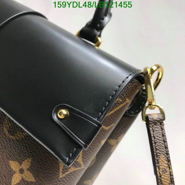 Louis Vuitton 1:1 Mirror Replica One Handle Flap Bag Monogram Canvas and Leather MM LB12145576543